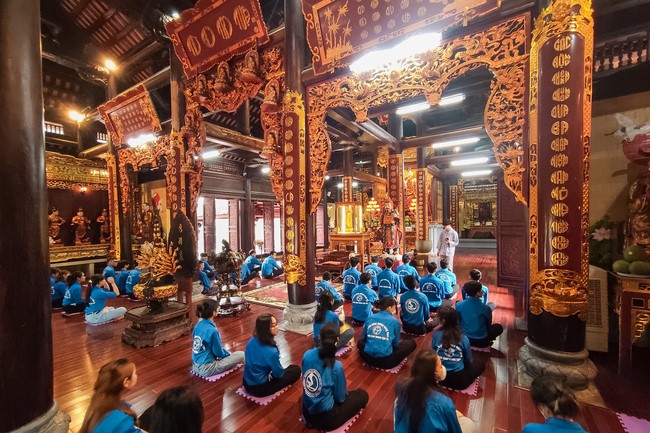 Chùa Hòa Phúc: Sinh viên trường đại học Giao Thông Vận Tải – Hà Nội về chùa sinh hoạt